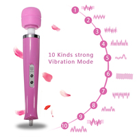Leistungsstarker 10-Gang AV-Vibrator für Magic Wand G-Punkt-Stimulation Massagegerät für Klitoris für Frauen Erwachsenen-Sexspielzeug Masturbation