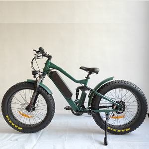 Bicicletta elettrica con motore posteriore diretto in fabbrica da 26 pollici con sospensione completa e grasso pneumatico batteria grande <span class=keywords><strong>Mountain</strong></span> Ebike 48v tensione - Product Image 1