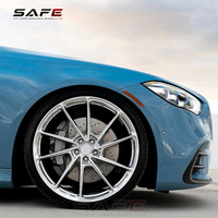 Llantas de aleación forjadas en platino con perfil en V puntiagudo de 20 y 21 pulgadas 5x112, certificadas por JWL VIA, para Mercedes Clase E Plaza Tuning