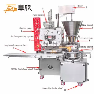 8200 pcs/h congelata dim sum siomai che fa macchina automatica per il riempimento di gamberetti di maiale shumai food machine