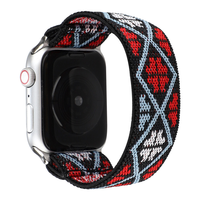 Bracelet en Nylon pour montre Apple Watch, sport, boucle, élastique, intelligent, 7 6 5 38 40 41 42 44 45 Mm, pour femmes et hommes