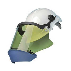 Hot bán 12 Cal 19 Cal mèo <span class=keywords><strong>2</strong></span> bảo vệ điện NFPA 70E ARC đánh giá Visor ARC flash mặt lá chắn với mũ cứng - Product Image 2