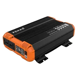 FCHAO 3000W Ups Modified Sine Wave Inverter LED Display Home Power Voltage Converter DC 12v 24v To AC 220V Universal EU Socket