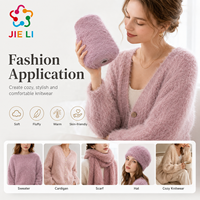 Factory Supply 100% Polyester Faux Mink Yarn Soft Fluffy Knitting Yarn for Sweater Blanket Garment Wholesale