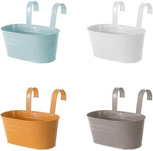 Colorato di Ferro Vaso di Fiori Appeso Fioriere Balcone Giardino Impianto Fioriera Secchio di <span class=keywords><strong>Metallo</strong></span> Fiore Titolari - Product Image 1