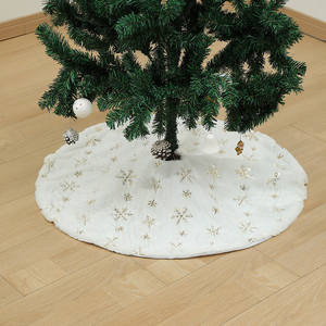 Jupe <span class=keywords><strong>de</strong></span> <span class=keywords><strong>sapin</strong></span> <span class=keywords><strong>de</strong></span> Noël ronde blanche 90 cm (1,2 m) – Housse <span class=keywords><strong>de</strong></span> base pour pieds <span class=keywords><strong>de</strong></span> <span class=keywords><strong>sapin</strong></span> – Modèle 2023-25 - Product Image 6