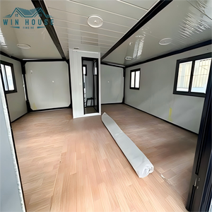 <span class=keywords><strong>Maison</strong></span> conteneur extérieure solaire extensible de 20 pieds certifiée CE, assemblage rapide, entièrement meublée, kit de cabane d'hôtel 2 chambres - Product Image 3