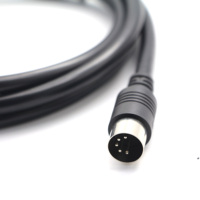 Câble AV OEM/ODM 5 broches DIN vers 3 RCA pour enregistreur vidéo, lecteur DVD, amplificateur