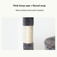 Arbre à Chat Design Multi-Niveaux Écologique avec Poteaux à Griffer en Sisal et Maison en Bois, Vente en Gros
