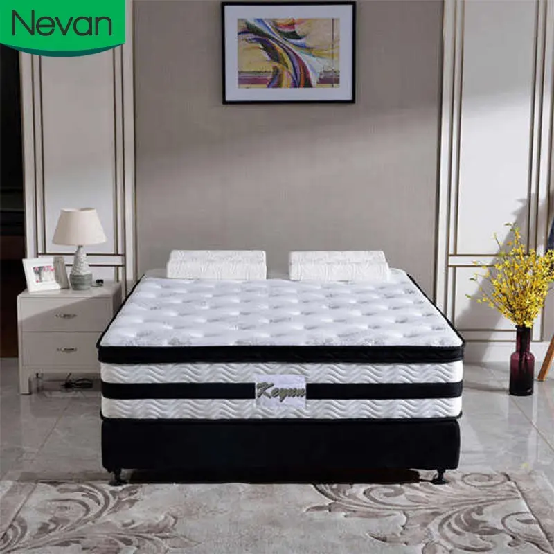 Hochwertige China Hersteller Schlafzimmer billig Großhandel Komfort Schlaf Natur latex King-Size-Tasche Feder betten Matratze