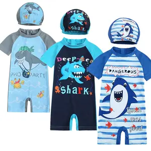 1 2 3 5 6 8 Jahre altes Beby Girl Unisex Boy Kleinkind Kleidung Hai Cartoon Badeanzug Kinder Bade bekleidung für Baby Schwimm kleidung