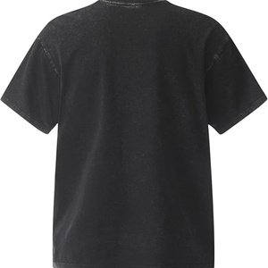 T-shirt d'été pour homme, coupe oversize, style hip-hop, avec impression intégrale de lettres, en polyester/coton, col rond, manches courtes, style rappeur - Product Image 2