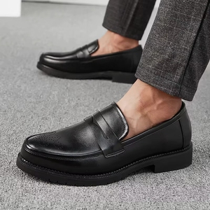 Chaussures de Chef Formelles 2025 pour Hommes – Mocassins Respirants à Enfiler, Confortables, Antidérapants en Cuir, Grandes Tailles, Idéales pour le Bureau, la Carrière et les Tenues Décontractées - Product Image 6