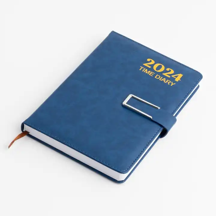 A5 Binder Organizer - Agenda 2024 Daily, Weekly & Monthly Management Undated to Do List & Unisex Business Planner - PU Leather Journal - Goal
