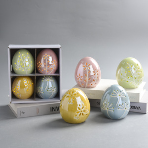 <span class=keywords><strong>Huevos</strong></span> de Cerámica Decorativos de Pascua con Luz LED, Adornos de Primavera para <span class=keywords><strong>la</strong></span> Fiesta de Pascua, Venta al Por Mayor - Product Image 4