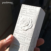 Boîte cadeau en carton écologique réutilisable de haute qualité avec gaufrage et estampage à chaud, design de marque de mode, éponge, cosmétique