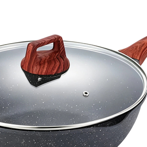 Sartén Wok China de Aluminio de 34 cm con Revestimiento Antiadherente, Diseño de Logotipo Personalizado, Ideal para Cocinas Urbanas y Apartamentos - Product Image 3