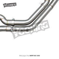 Échappement arrière en acier inoxydable AUTO pour BMW M2 M3 M4 G80 G82 G87 G8X 3.0T 2021-2024, tube intermédiaire à longueur égale, tube en Z