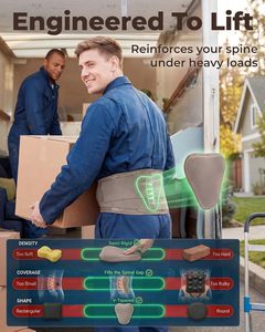 Relief Lumbar Support Pad Waist <strong>Back</strong> <strong>Brace</strong> for Lower <strong>Back</strong> Pain for Home Lifting at Work - Product Image 2