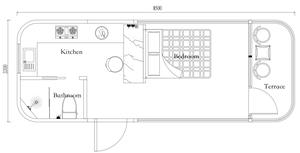 Dirigeable préfabriqué de luxe Pod Resort Hotel Homestay Bureau préfabriqué mobile Showroom Space Capsule House - Product Image 2