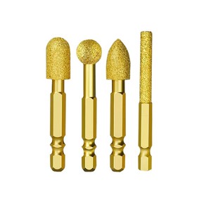 Cabezal de Pulido de Diamante con Vástago Hexagonal para Taladro Eléctrico, Lima Rotatoria para Grabado en Hierro Fundido, Aluminio y Piedra, Pulido de Metales y Soldadura - Product Image 1