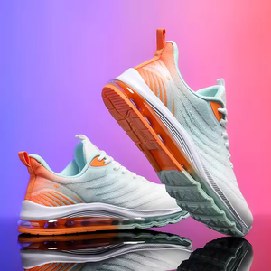 Chaussures de sport pour hommes grandes tailles 35-48, style basket, mode, avec coussin d'air, décontractées, en mesh respirant, plates et épaisses - Product Image 4