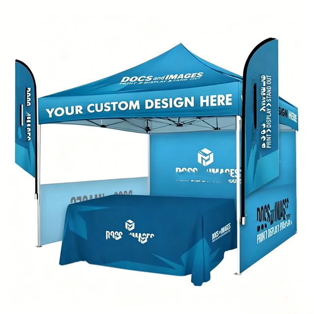 Instant Setup Aluminum Frame Pop up Canopy Tent 10x10FT Outdoor Folding Trade Show Custom Print Logo Free Design Star Spangled