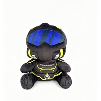 Peluche Helldivers 2, figurine de personnage de jeu Hell Diver, homme aux lunettes de soleil bleues, 0-10 cm, rembourrage en coton PP, à partir de 14 ans