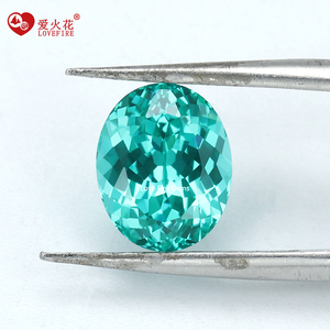 Raiba batu turmalin longgar, batu Lab potongan alami khusus alumunium <span class=keywords><strong>Garnet</strong></span> bentuk Oval sintetik batu graviba YAG - Product Image 4