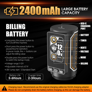 Ambition Ninja 280เครื่องสักไร้สาย<span class=keywords><strong>แบ</strong></span>บมืออาชีพปรับจังหวะได้2.4-4.5mm, มอเตอร์ไร้แปรงถ่านคู่ - Product Image 6