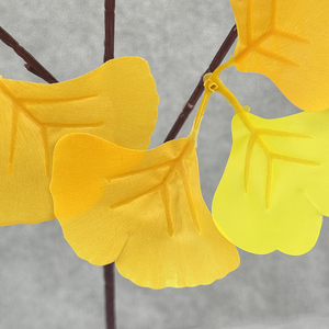 Decoración de Hogar de Alta Gama, Hojas de <span class=keywords><strong>Ginkgo</strong></span>, Hojas de <span class=keywords><strong>Ginkgo</strong></span> <span class=keywords><strong>Biloba</strong></span> de Seda de Alta Calidad, Hojas de <span class=keywords><strong>Ginkgo</strong></span> Artificiales - Product Image 6