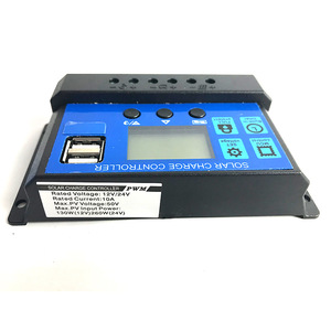 ตัวควบคุมการชาร์จพลังงานแสงอาทิตย์12V 24V PWM ตัวควบคุมแบตเตอรี่ลิเธียมพร้อมพอร์ต USB - Product Image 2