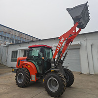 Chargeuse sur pneus articulée diesel JINGCHENG CE EPA ENGINE Mini 2,5 tonnes avec roulement, garantie 1 an, godet de 1,3 m de hauteur