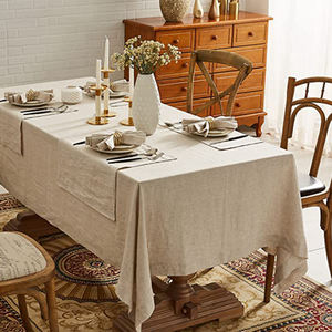 Modern Style Terylene Plain Dyed Woven Technique <b>Table</b> <b>Cloth</b> Durable and Stylish for Home Use - Product Image 5