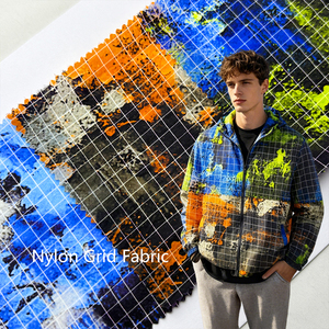 New Stock Arrival Pattern Ripstop Nylon Fashion Fabric Supply Free Sample 0.5 Grid Fabrics for Clothing - Product Image 1