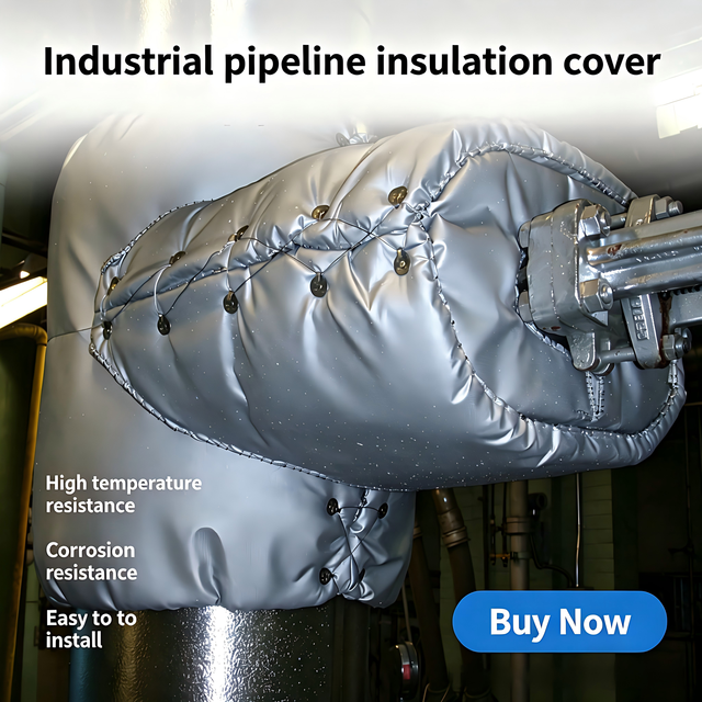 ChuanDong Customized Removable Industrial Pipe Insulation Jacket High Temperature Resistant