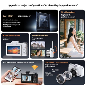 64mp giá rẻ Wifi live streaming HD <span class=keywords><strong>CCD</strong></span> Video <span class=keywords><strong>Camera</strong></span> với thẻ SD DSLR máy ảnh giá thấp 4k cổ điển máy ảnh kỹ thuật số cho trẻ em - Product Image 3