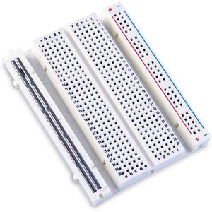 ELEGOO 400 Points d'attache pour carte de démonstration de prototypage 4 rails d'alimentation pour fils de raccordement 3PCS Kit Blanc Léger - Product Image 3