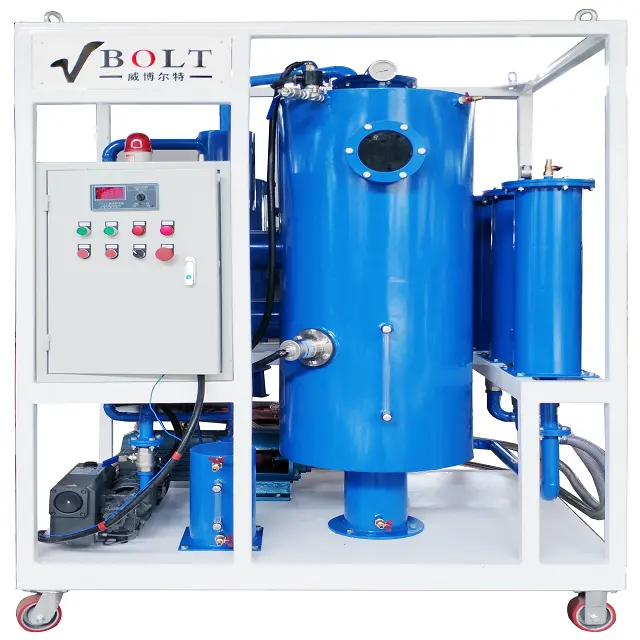 Vacuüm Water Onzuiverheden Verwijderen Olie Purifier Afval Smeermiddel Olie Filtering Machine