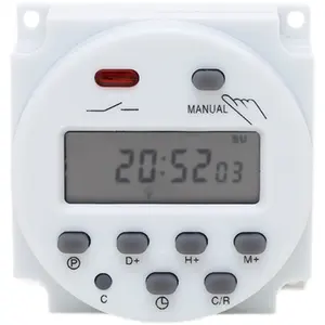 Minuterie électronique numérique, Programmable, 24 h, 230V, Cn101A