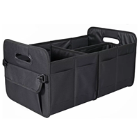 Boîte de rangement pliable multi-compartiments pour coffre de voiture, en tissu non tissé imperméable, 4 à 7 compartiments, grand espace organisateur, facile à transporter