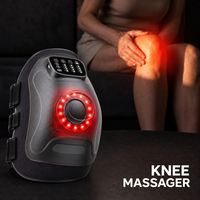 Genouillères chauffantes sans fil HealthPal, enveloppe pour l'épaule, soulagement de la douleur, chauffage électrique, vibration, masseur pour les genoux