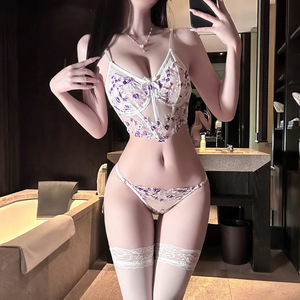 Combinaison en dentelle brodée florale en spandex avec armatures - Pure Desire Temptation <span class=keywords><strong>Sexy</strong></span> <span class=keywords><strong>Babe</strong></span> XL Tenue fine - Product Image 3