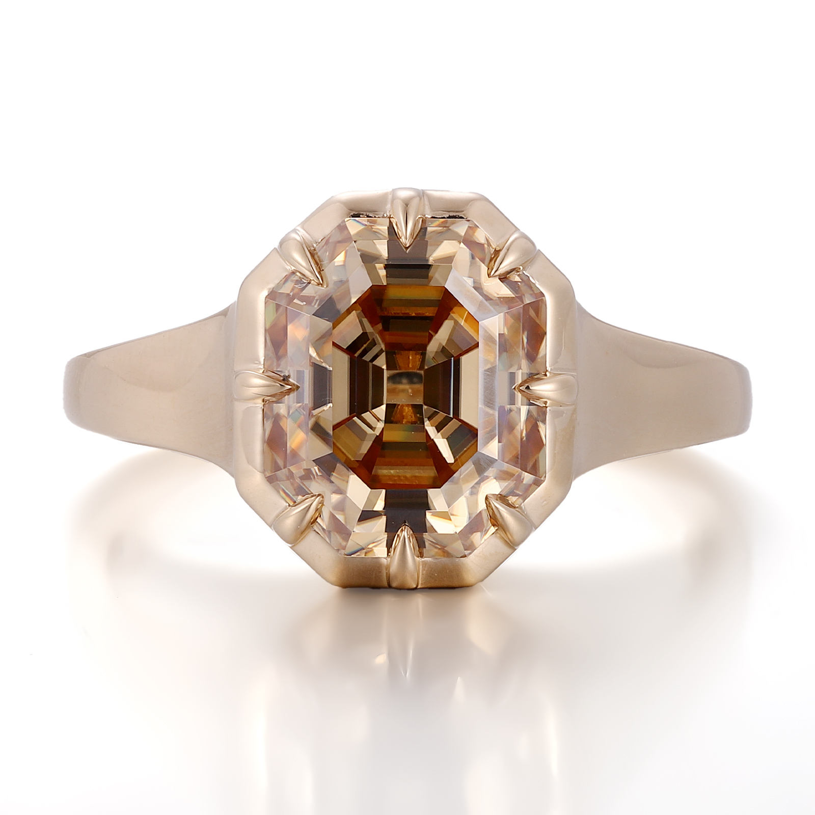 แหวนเพชรโมอิสซาไนต์ทองแท้ 14K