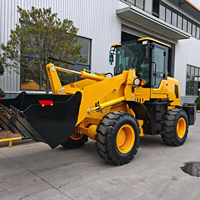 2 Ton Mesin Diesel Hydraulic Front End Wheel Loader Backhoe dengan Sistem Hidrolik Penuh untuk Penanganan Material di Halaman Pertanian