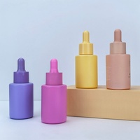 Faible MOQ, Flacon en verre givré vide de 30 ml pour sérum de soin de la peau, Flacon compte-gouttes de 1 oz pour huile capillaire, Flacon pompe, Diffuseur à bâtonnets, avec logo personnalisé