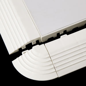 Draagbare dansvloer voor feesten, bruiloften en evenementen, wit/aluminium rand - Product Image 1