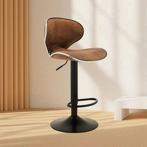 Luxury Modern Swivel High Bar <b>Stool</b> Durable Leather Counter Kitchen Chair for Restaurant Use - Product Image 3