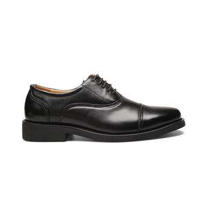 Zapatos de seguridad para oficina, calzado de cuero genuino, negro, liso, resistente al agua, para ocasiones formales - Product Image 1