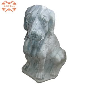 ガーデンホーム装飾彫刻新製品サンセット赤大理石犬像 - Product Image 3